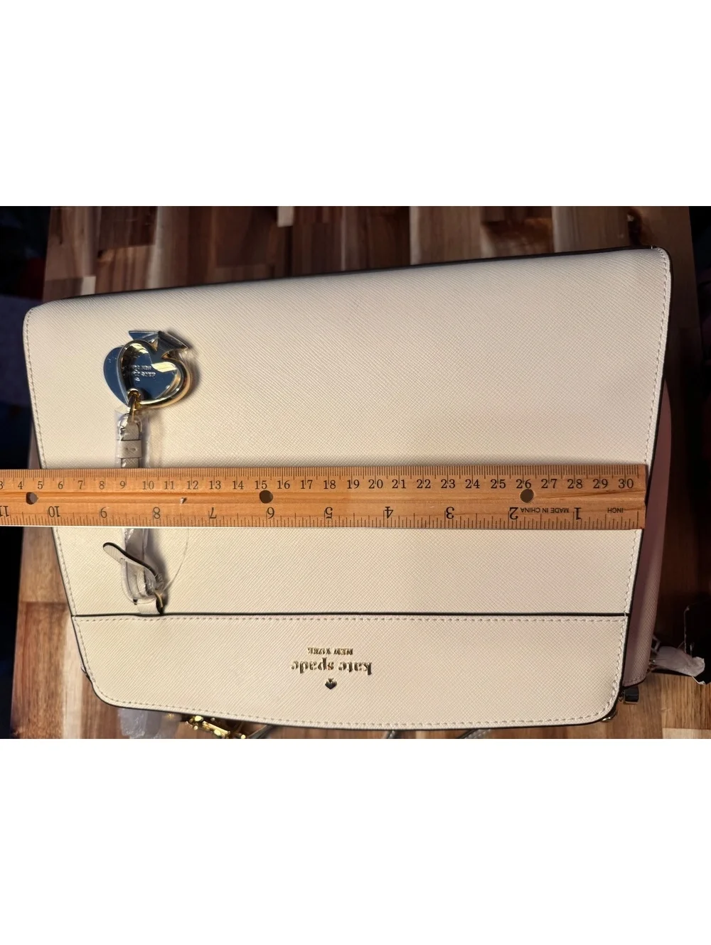 Kate Spade Madison Medium Satchel Meringue Saffiano Leather KK285 NWT